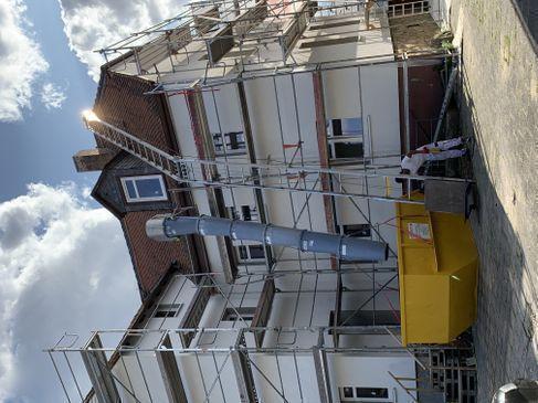 Dachdeckeraufzug mieten – GEDA Schräglift / Stecklift, 200 kg, bis 40 m – 2