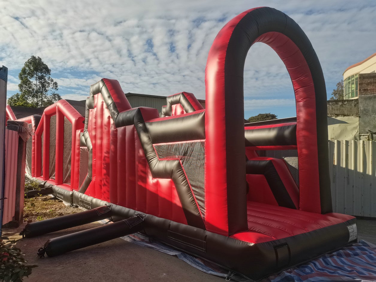 Hindernisparcours Hüpfburg mieten – 30 m Action-Parcours für Events – 4