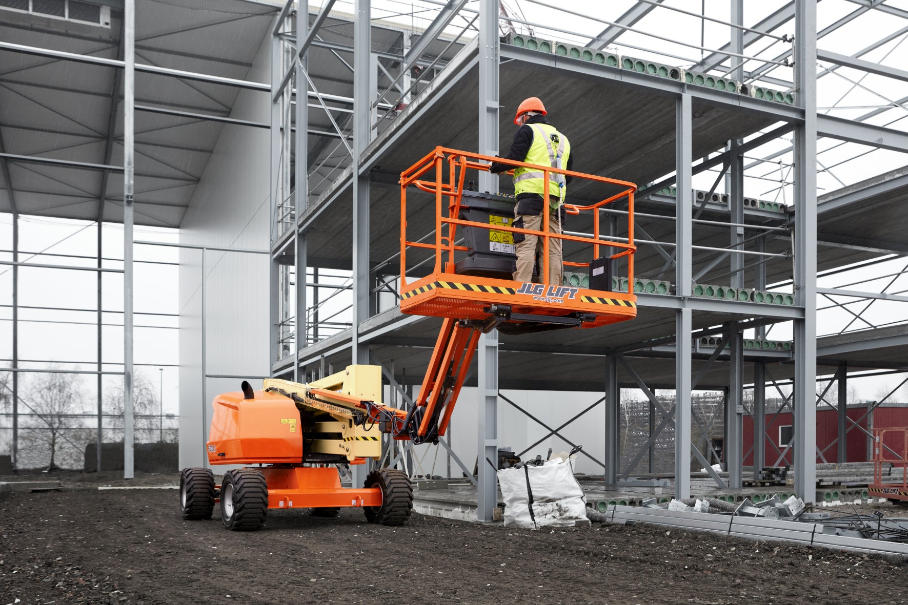 Gelenkteleskoparbeitsbühne mieten - Diesel 18 m, JLG 520 AJ, Allrad – 4