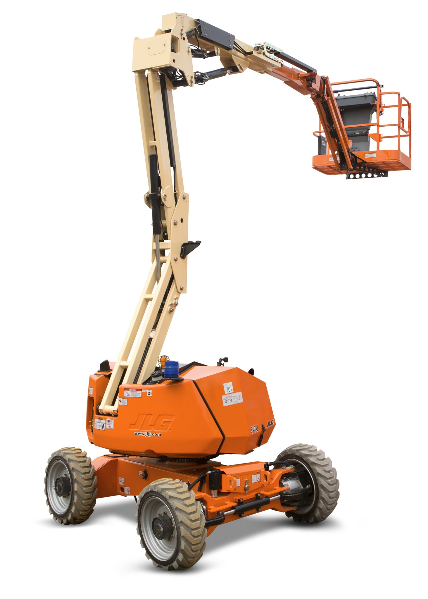 Gelenkteleskoparbeitsbühne mieten - Hybrid 12 m, JLG H340 AJ, Allrad – 2