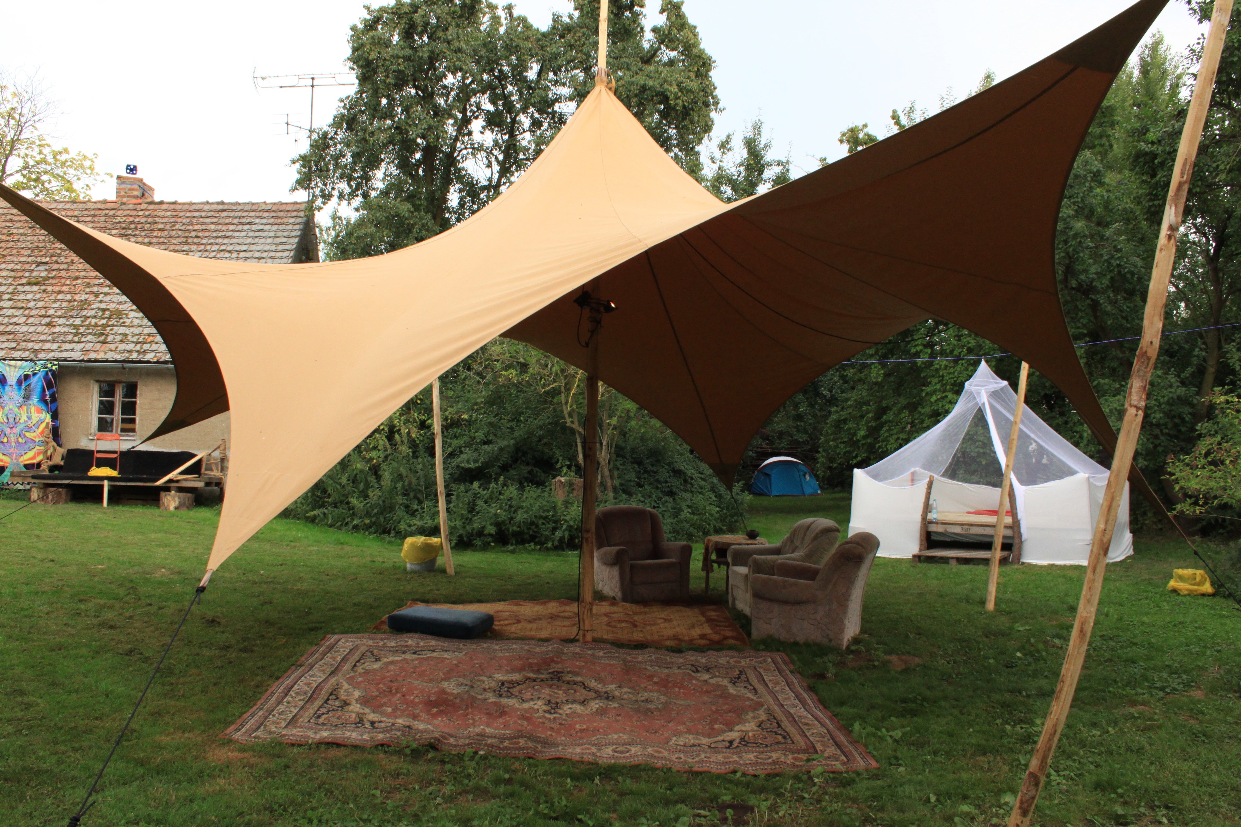 Sternzelt mieten – Eventzelt mit ca. 45 m² Bodenüberdachung (Wochenend-Pauschale) – 2
