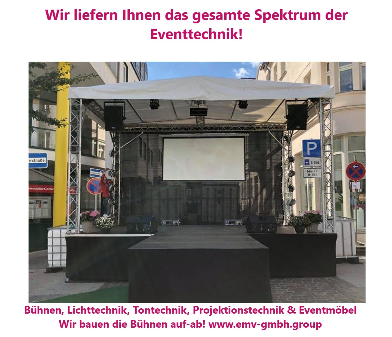 Mobile Bühne mieten – Open-Air Bühne, LKW-Bühne, Podest, TÜV-geprüft – 2