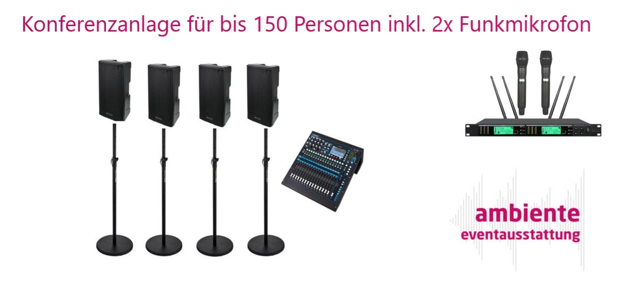 Musikanlage mieten – Partyanlage & Lautsprecheranlage für Sprache und Musik – 2