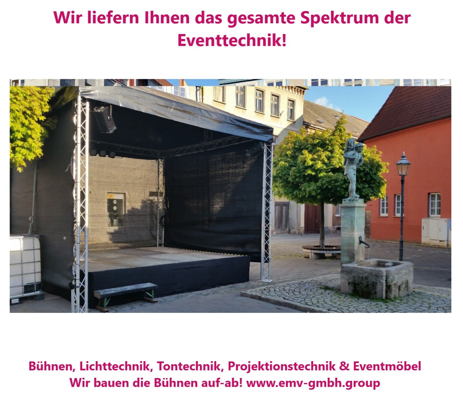 Mobile Bühne mieten – Open-Air Bühne, LKW-Bühne, Podest, TÜV-geprüft – 3