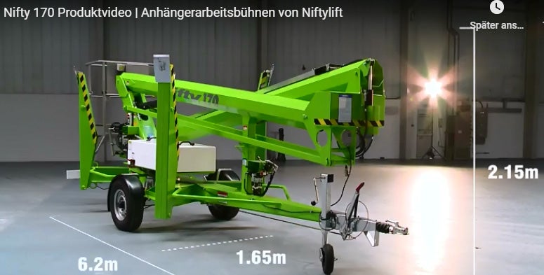 Hubsteiger Arbeitsbühne mieten – Nifty 170, 17 m, mit Fahrkorb