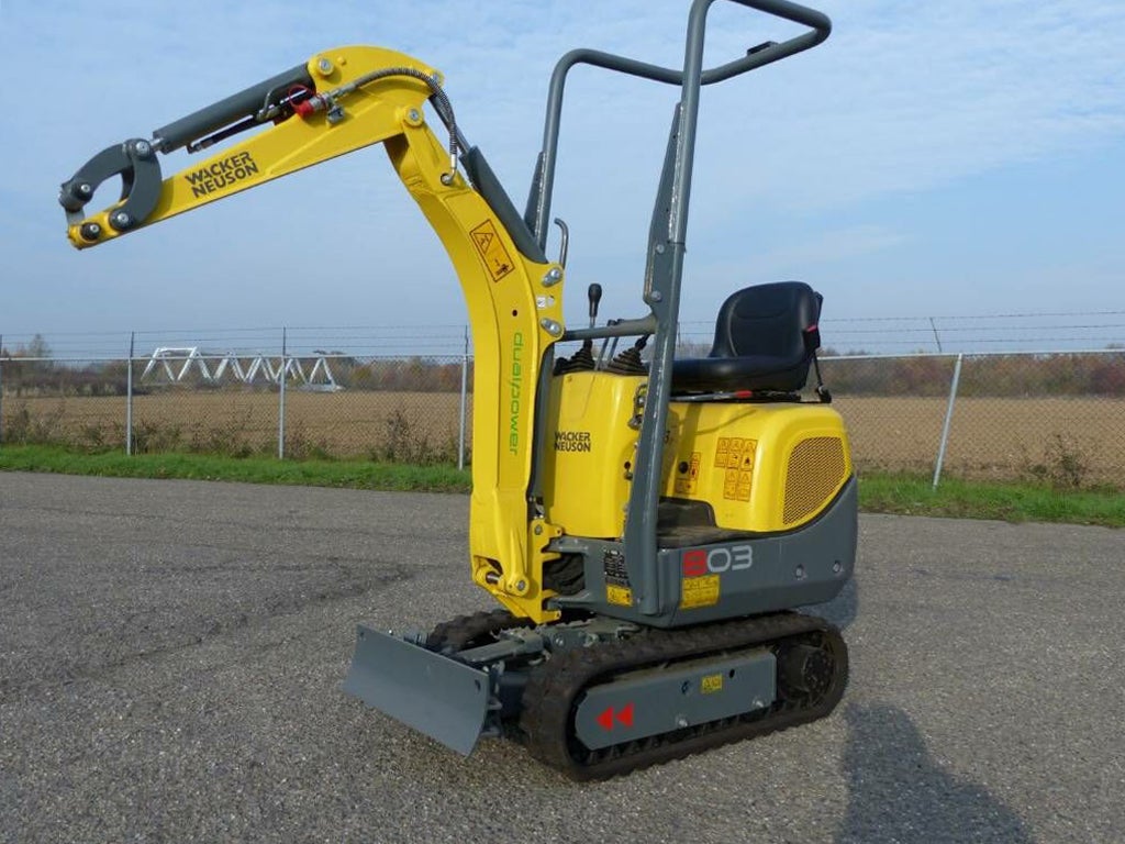 Minibagger mieten Berlin – Microbagger Wacker Neuson 803, 1,0 t
