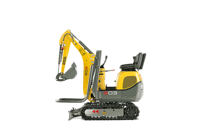 Minibagger mieten Berlin – Microbagger Wacker Neuson 803, 1,0 t – 4