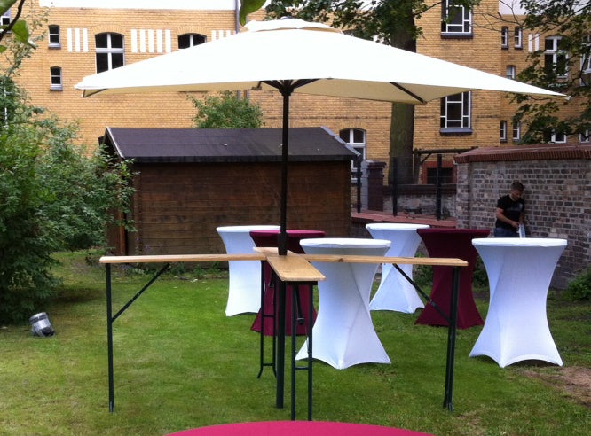 Stehtisch XXL mieten – Ø80 cm inkl. Husse ab 14,99 € netto für Events in Berlin