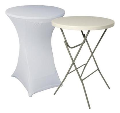 Stehtisch XXL mieten – Ø80 cm inkl. Husse ab 14,99 € netto für Events in Berlin – 3
