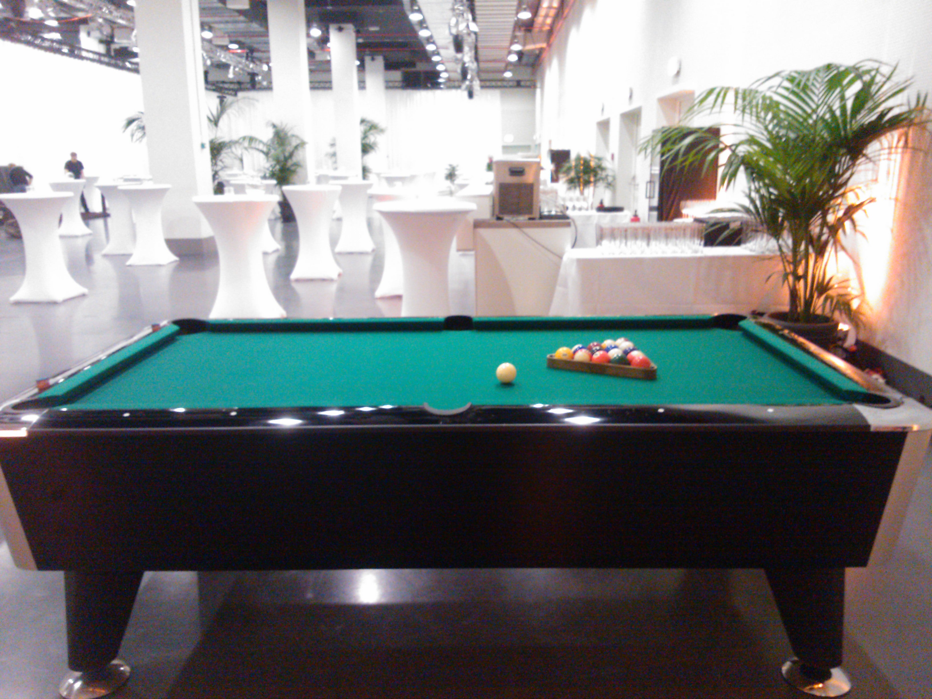 Billardtisch mieten – Poolbillard mit Schieferplatte & Ballrücklauf inkl. Zubehör – 2