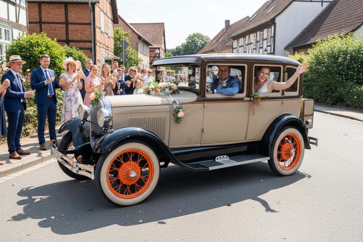 Oldtimer Ford Modell A (1929) mieten - Hochzeitsauto mit Chauffeur