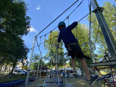 Kinder-Hochseilgarten mieten - mobiler Klettergarten Pirates, TÜV-Sicherung – 3