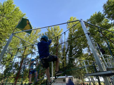 Kinder-Hochseilgarten mieten - mobiler Klettergarten Pirates, TÜV-Sicherung