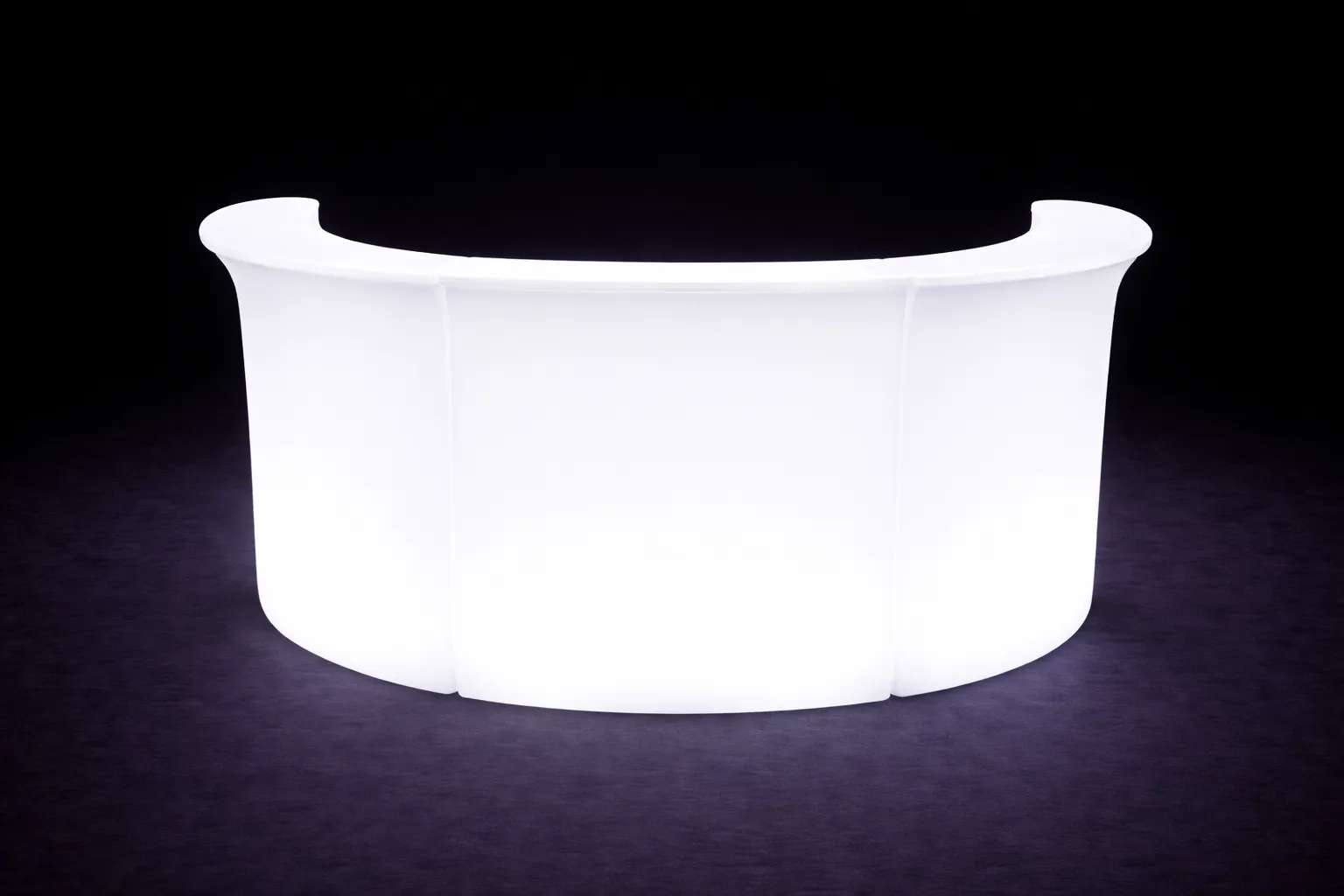 LED Theke mieten – beleuchtetes Loungemöbel