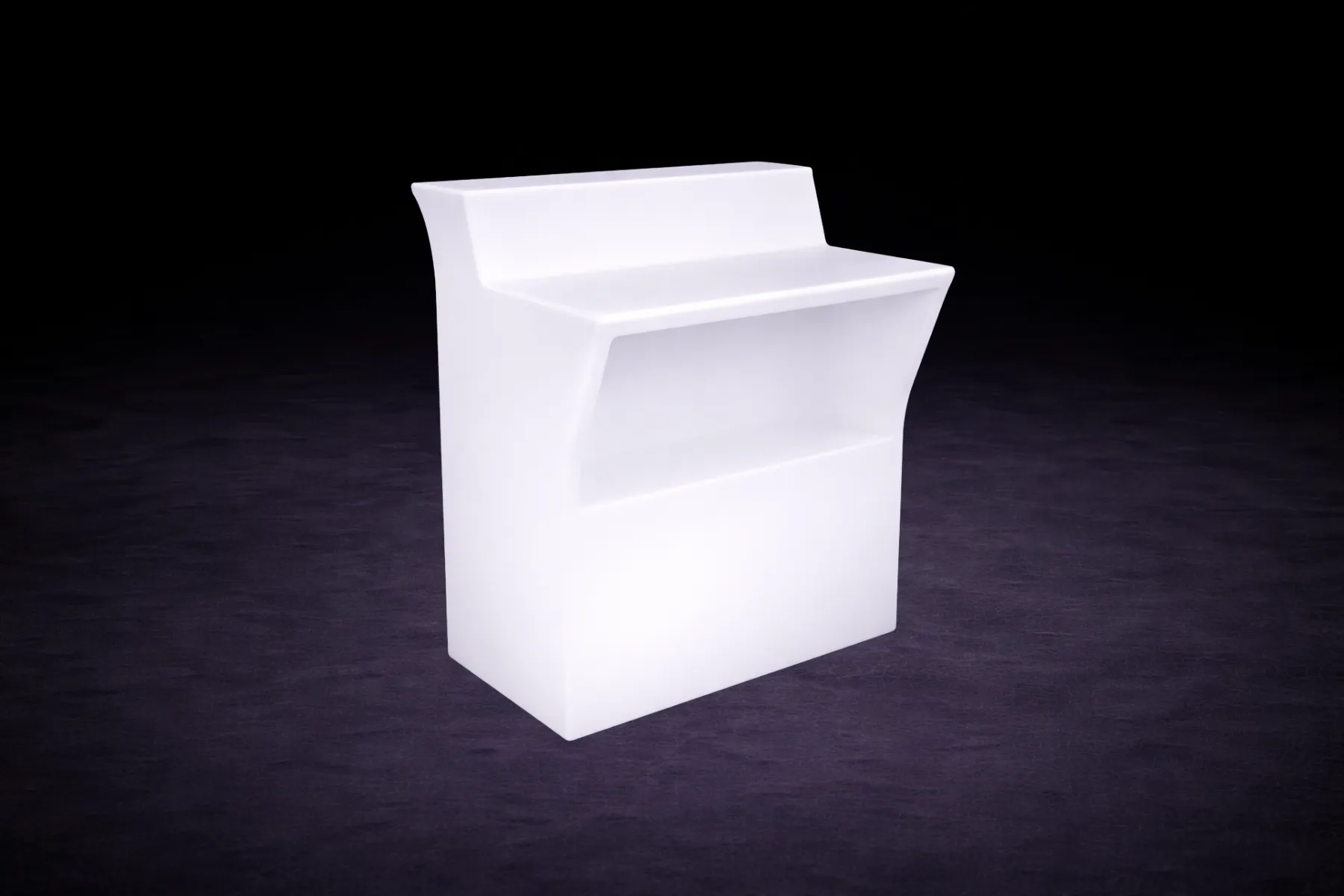 LED Theke mieten – beleuchtetes Loungemöbel – 3