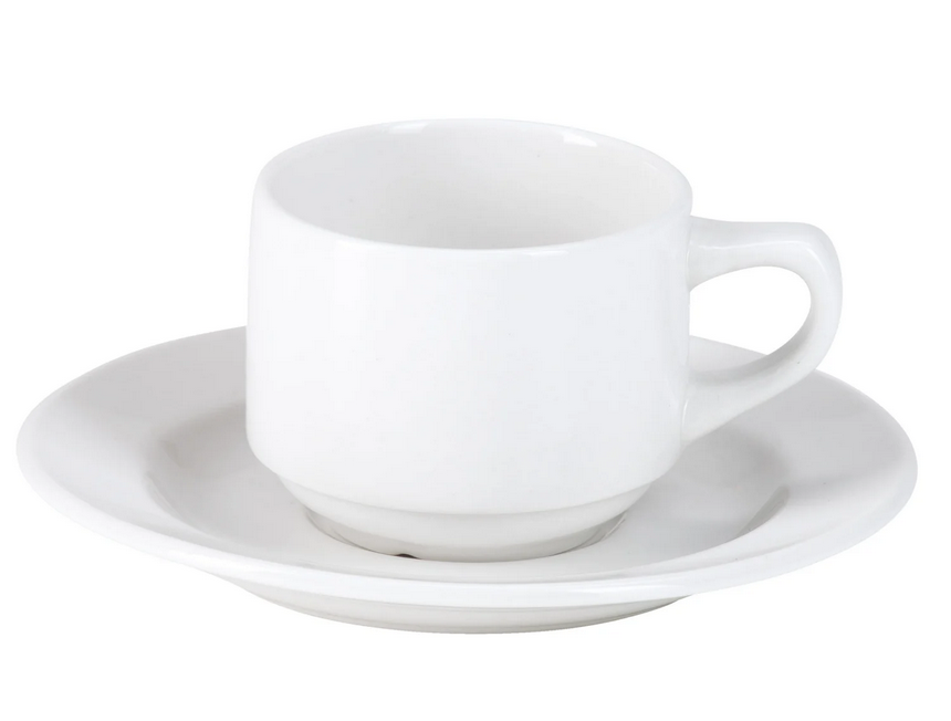 Espressotasse mieten - 70 ml, mit Untertasse als Set