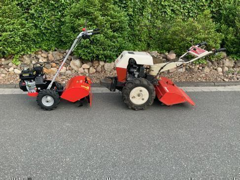 Gartenfräse / Bodenfräse mieten – Einachser (GUTBROD) bis 65 cm Fräsbreite + Rasenwalze