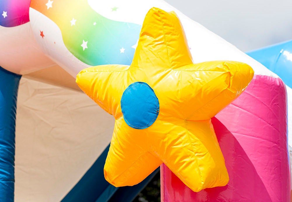 Hüpfburg Einhorn mieten – Hüpfburg mit Rutsche für Kindergeburtstag – 2