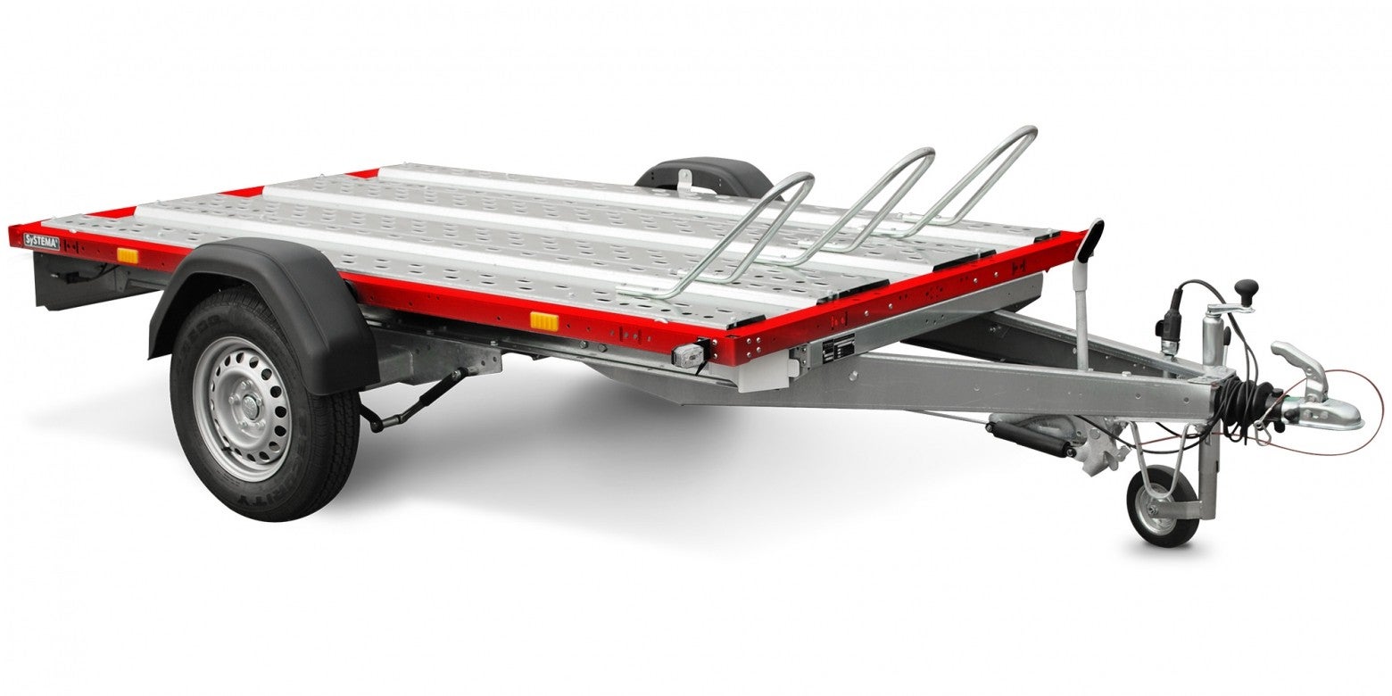 Motorradanhänger mieten – SYSTEMA Transporter für 1 bis 3 Bikes