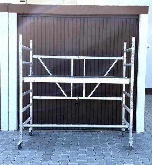 Klappgerüst mieten – Arbeitshöhe 3,85 m, 250 kg, EN 1004 & EN 1298, TÜV