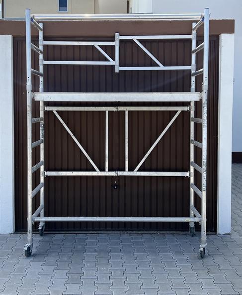 Klappgerüst mieten – Arbeitshöhe 3,85 m, 250 kg, EN 1004 & EN 1298, TÜV – 2