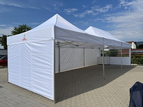 ProTent Faltzelt 4x8m mieten – großes Partyzelt inkl. Auf- & Abbau – 3