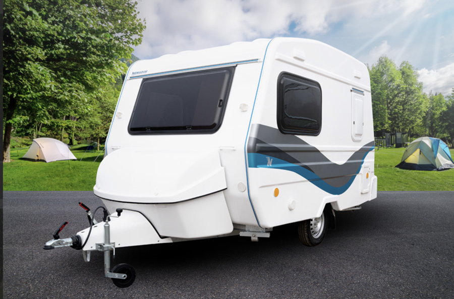 Wohnwagen mieten: Niewiadow 126 NT - leichter Kult-Mini ab 600 kg für 2 Personen