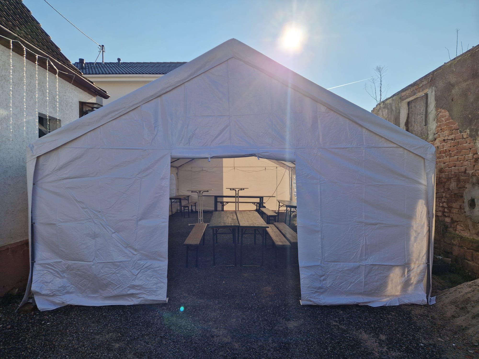 Partyzelt 5x12 m mieten – Speyer / Rhein-Neckar, ab 179 € – 4