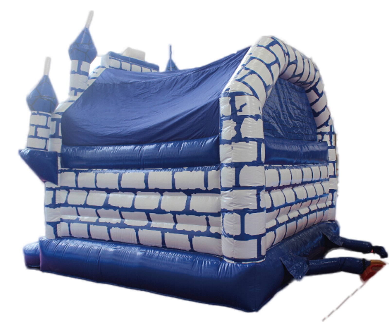 Hüpfburg mieten blauer Ritter – Profi Ritterburg-Springburg 5x4x5 m inkl. Zubehör – 4