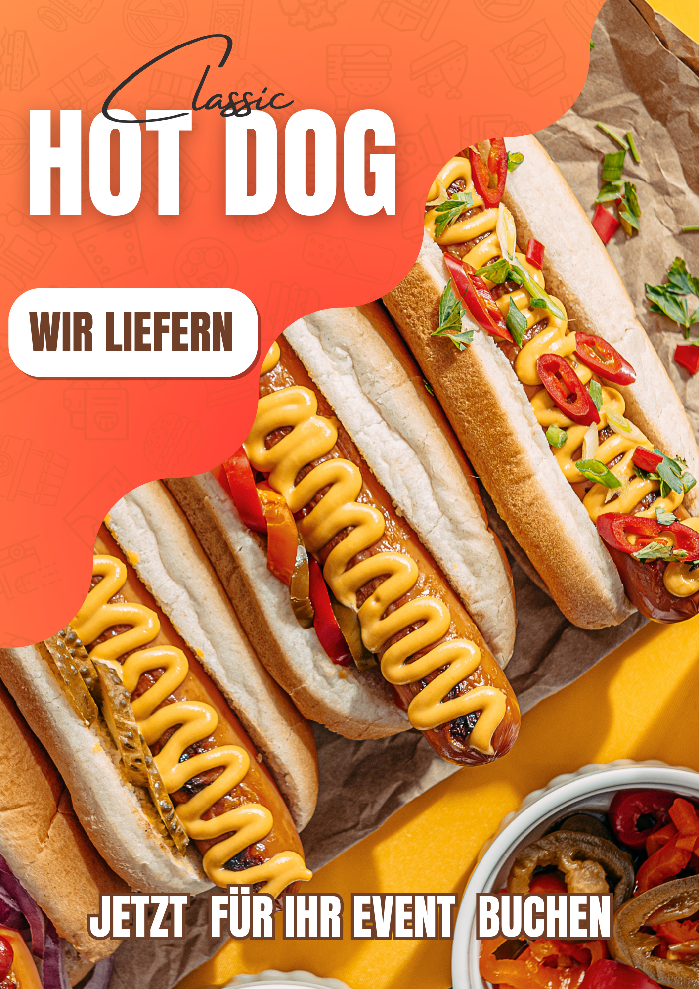 Hot-Dog-Maschine XXL mieten – Profi Wärmer für bis zu 100 Hot Dogs