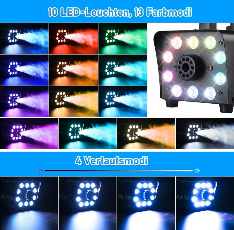 Nebelmaschine mit Fernbedienung & LED-Licht mieten – für Party & Event – 3