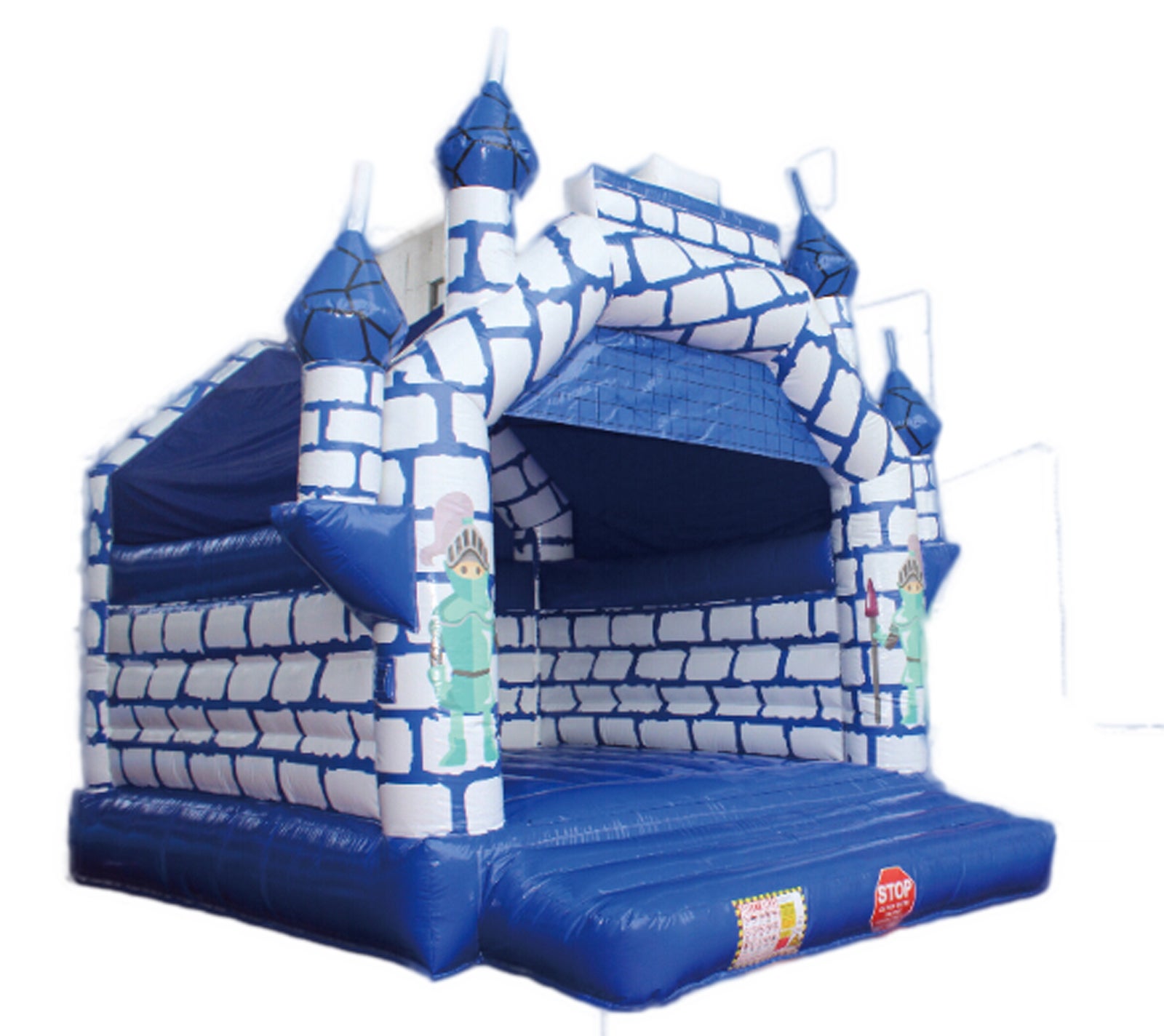 Hüpfburg mieten blauer Ritter – Profi Ritterburg-Springburg 5x4x5 m inkl. Zubehör – 2