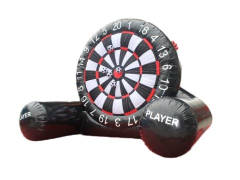 Fußball-Dart XXL mieten – aufblasbare Dartscheibe für Event & Party inkl. Zubehör