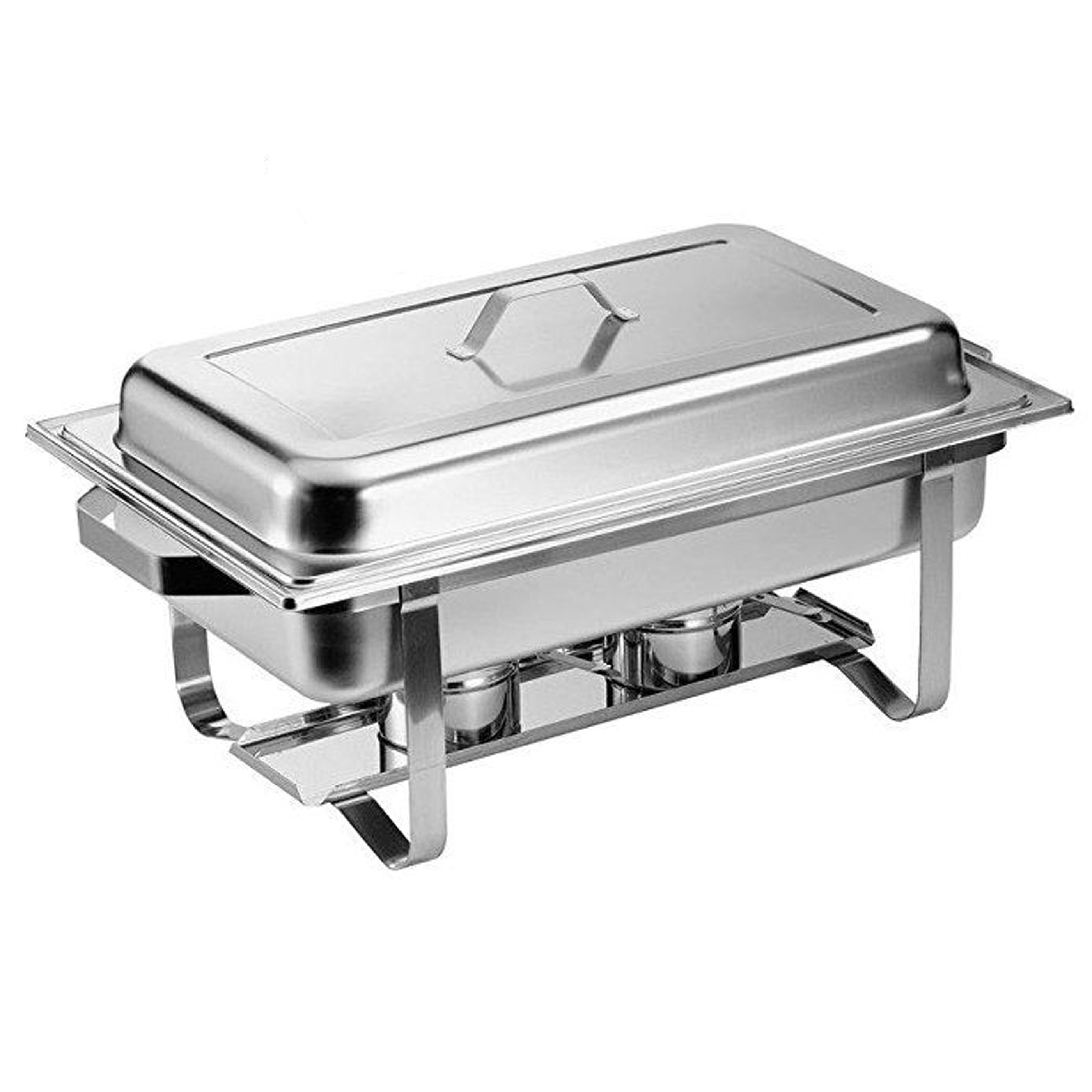 Chafing Dish Set mieten – 4x Speisenwärmer Edelstahl für Buffet & Catering – 2