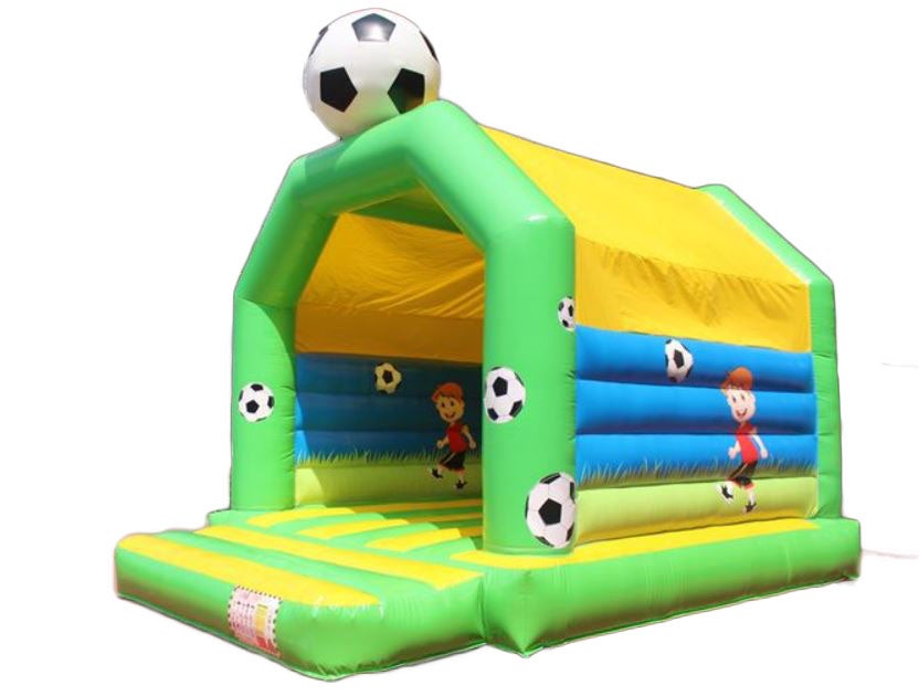 Hüpfburg mieten Fußball mit Dach – Profi Springburg 5x4x5 m inkl. Zubehör – 2