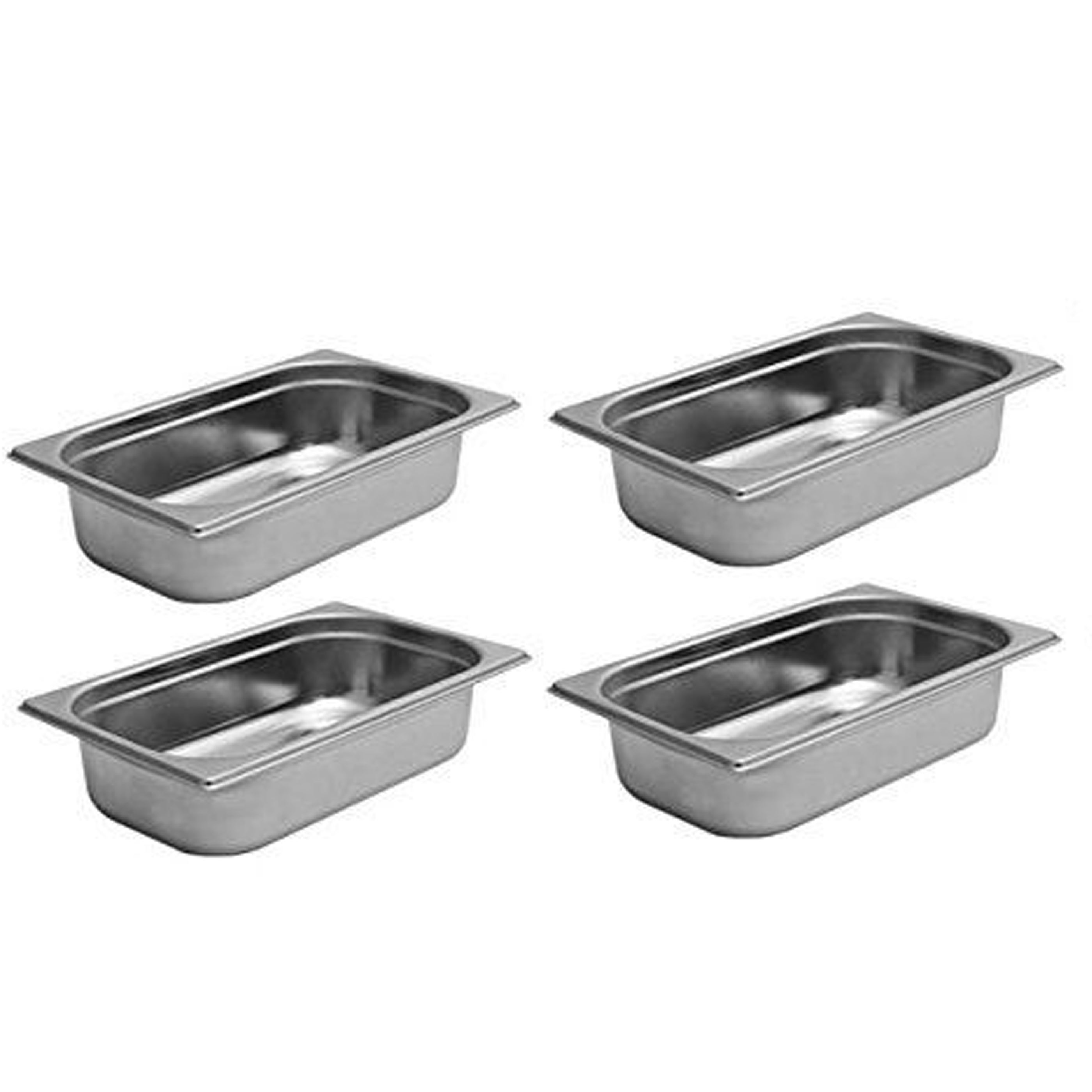 Chafing Dish Set mieten – 4x Speisenwärmer Edelstahl für Buffet & Catering – 4