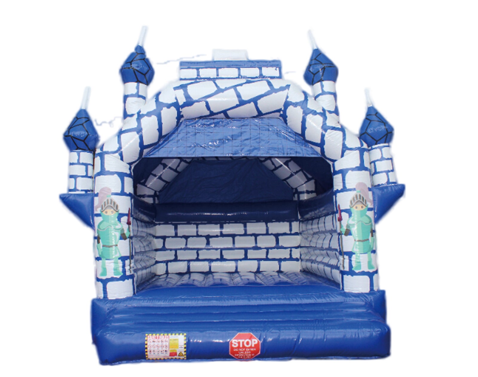 Hüpfburg mieten blauer Ritter – Profi Ritterburg-Springburg 5x4x5 m inkl. Zubehör