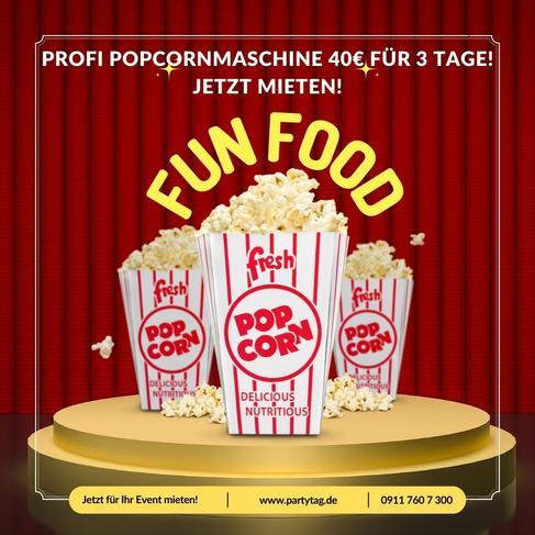 Popcornmaschine XXL mieten – Profi Popcornmaker für Event, Party & Messe – 2