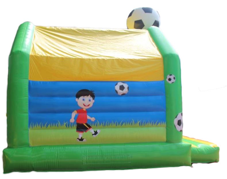 Hüpfburg mieten Fußball mit Dach – Profi Springburg 5x4x5 m inkl. Zubehör – 3