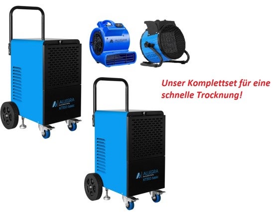 Bautrockner-Set mieten in Kiel - mit Heizlüfter & Turbolüfter