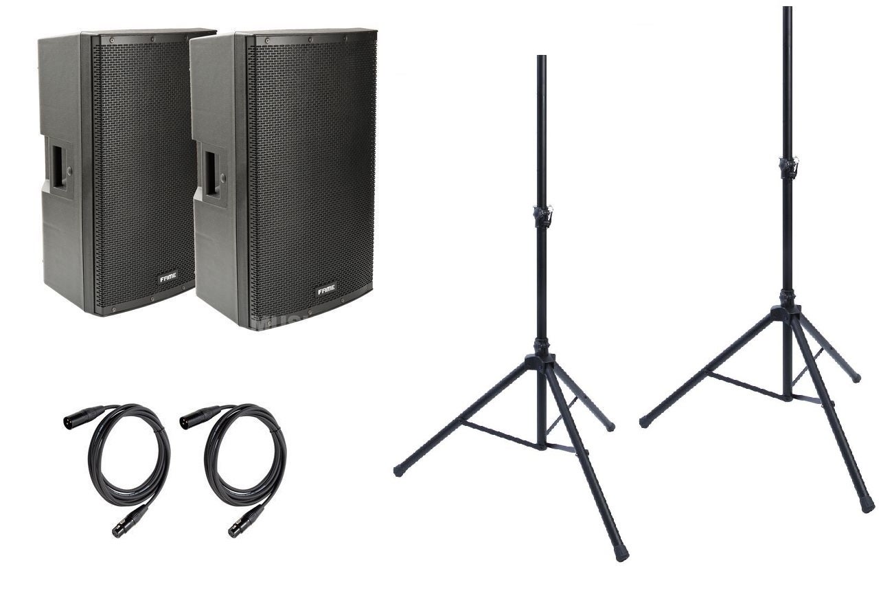 DJ-Anlage mieten – Komplett-Soundanlage mit Fame Tops, Mischpult & Mikrofon