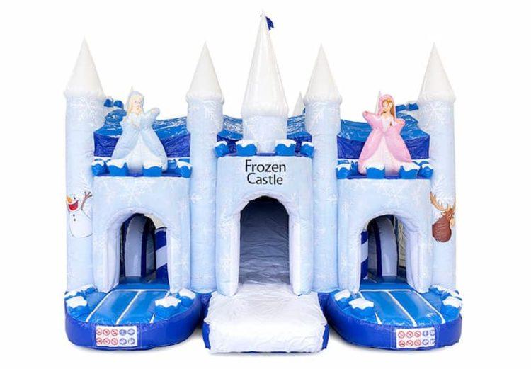 Hüpfburg Multiplay XXL Eis mieten – 5,9x5,8x3,5 m, überdacht mit Rutsche