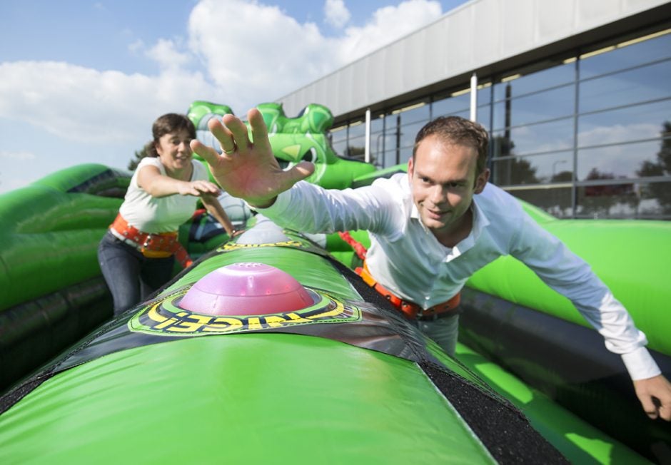 Bungee-Run mieten – aufblasbares Wettkampf-Modul, wahlweise mit IPS-Spielsystem – 2