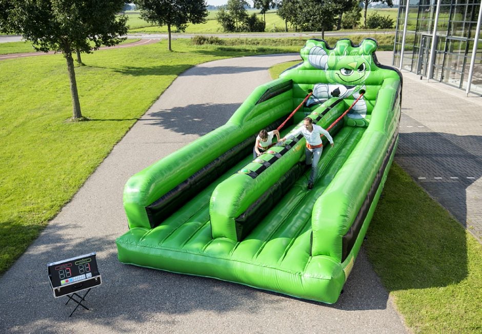 Bungee-Run mieten – aufblasbares Wettkampf-Modul, wahlweise mit IPS-Spielsystem