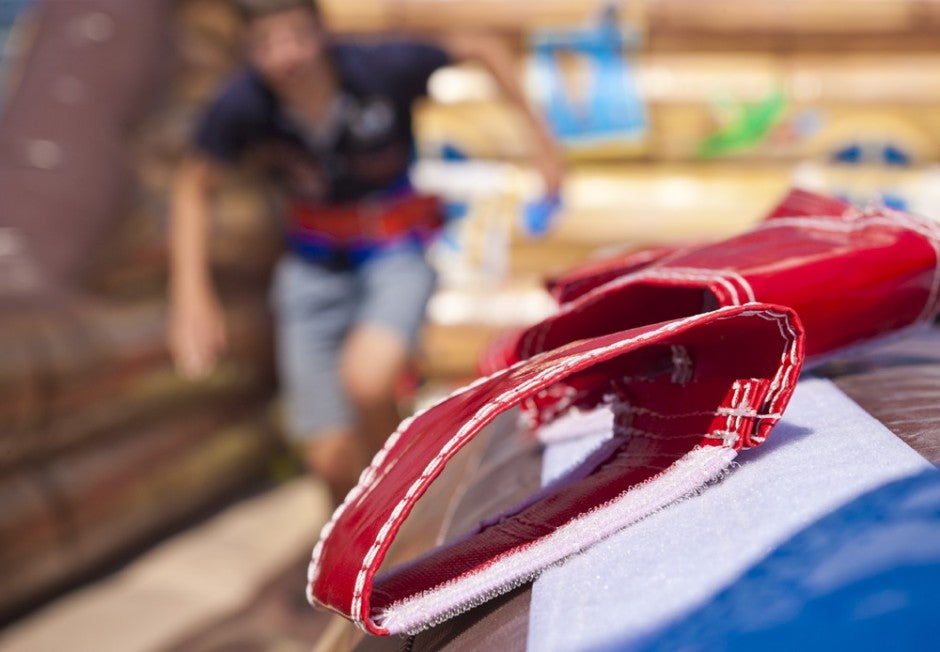 Bungee-Run mieten – aufblasbares Wettkampf-Modul, wahlweise mit IPS-Spielsystem – 4
