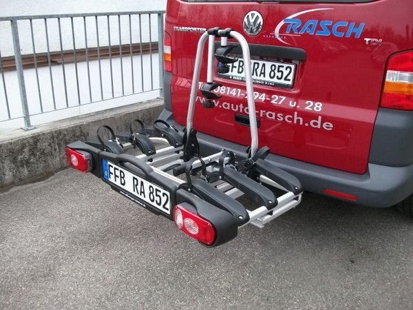 Fahrradträger für 3 Fahrräder mieten – VW Heckträger für Anhängerkupplung