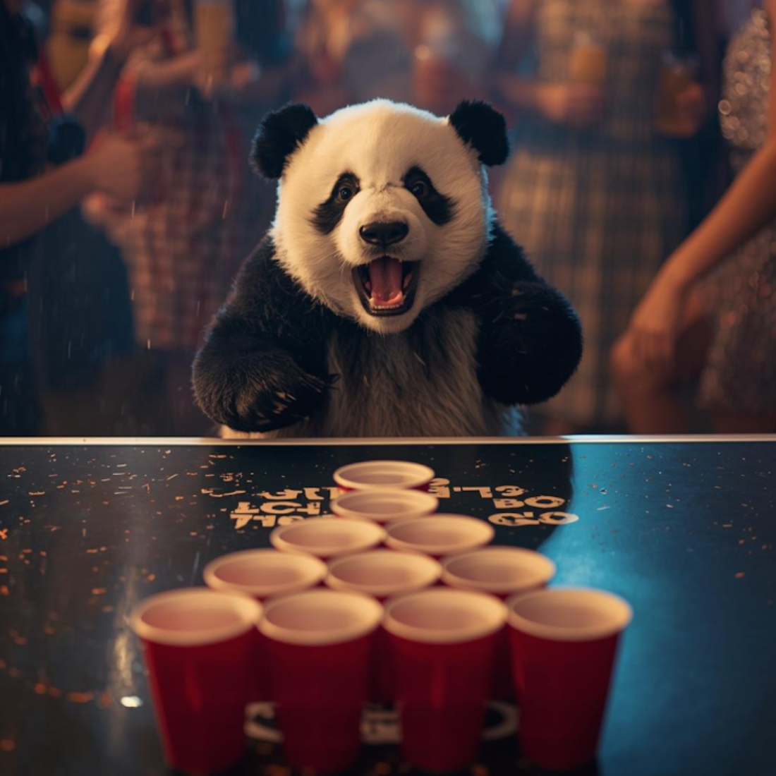 Bierpong-Tisch mieten - klappbar, offizielle Turniermasse 240 x 60 cm – 4