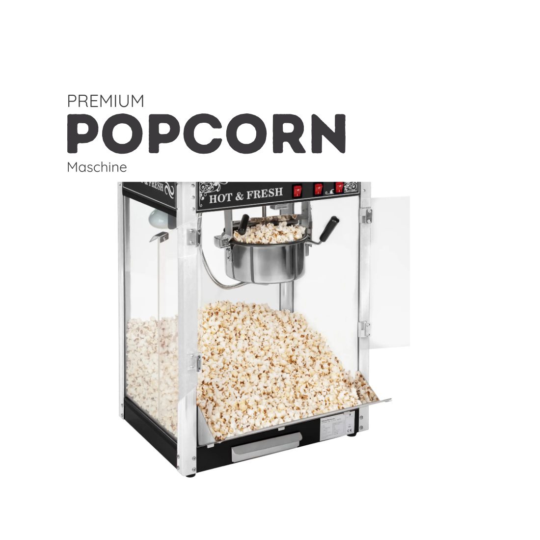 Popcornmaschine mit Wagen mieten - Kino-Feeling fuer jedes Event – 2
