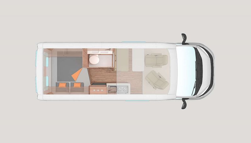 Kastenwagen mieten – Weinsberg CaraBus 600DQ mit Hubbett für 4 Personen, ab 79 €/Tag – 2