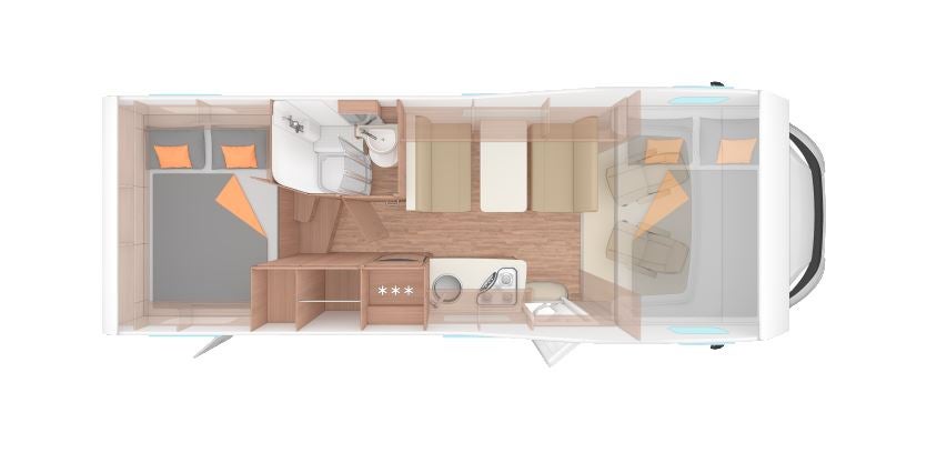 Wohnmobil mieten – Weinsberg CaraHome 700DG Alkoven für 6 Personen, Vollausstattung – 2